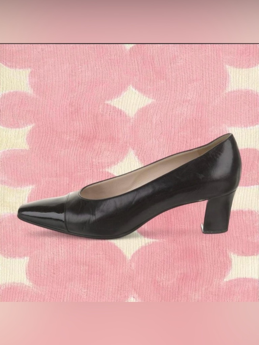 chanel black cap toe heels vintage
•size 37 - Picture 2 of 5